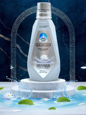 AMZA WHITE SHINE EXPERT -  Apa de gură multi-activă 500ml.